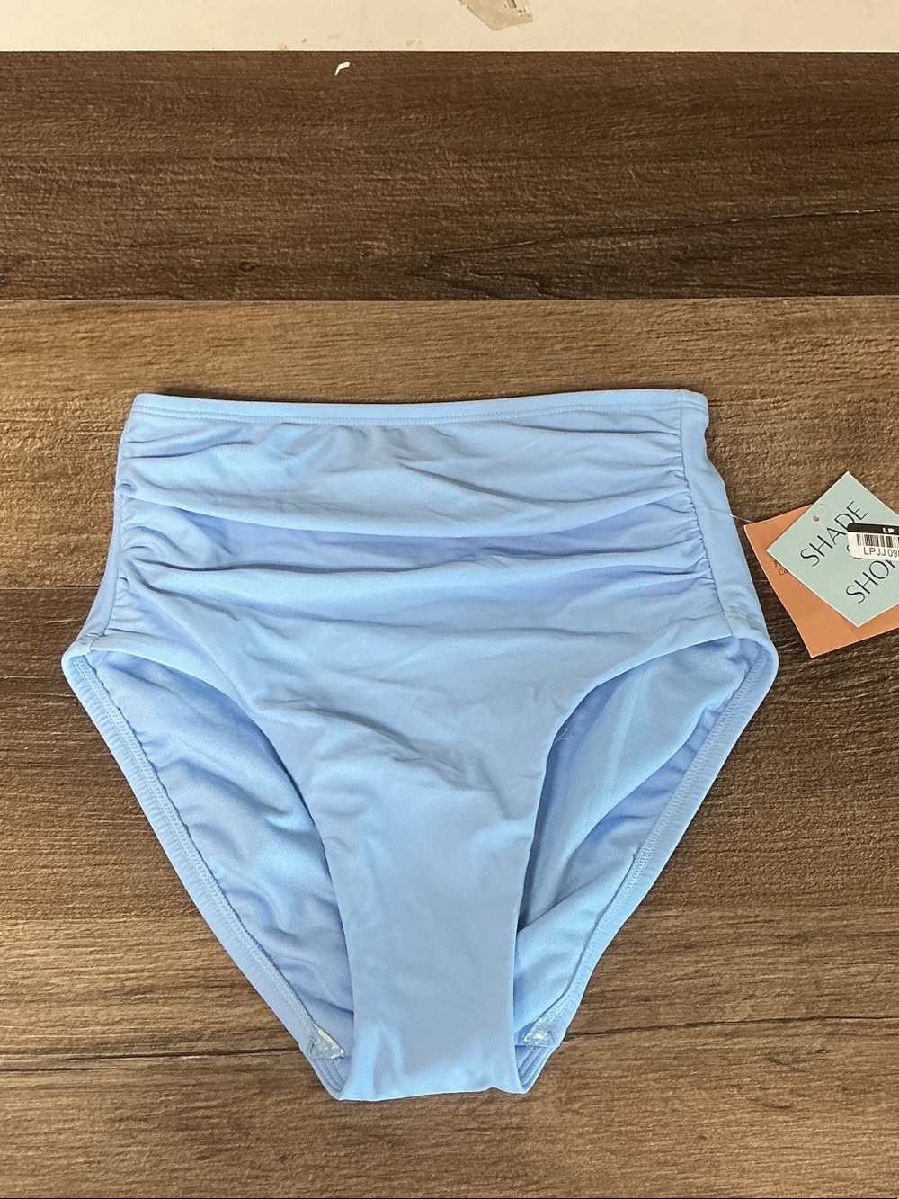 Shade & Shore Light Blue High-Waist Bikini Bottom